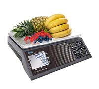 ACLAS Digital Price Computing Scale Legal for Trade,15/30kg Dual Range, Commercial Retail Weighing Scale w/Dual LCD Displays, Dry Battery Powered for Shops, Food, Meat, Deli, Fruit Market