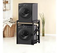 ACLFF Thicked Steel Washer Dryer Stacking Rack Stand, Over the Washer and Dryer Storage Shelf, Height Adjustable, Heavy Duty, Saving Space for Compact Apartment, Laundry Room, Bathroom