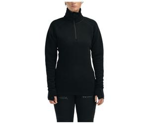 Aclima - Women's FleeceWool V2 Polo Zip - Merino longsleeve size XS, black