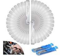 ACLONG 2 Pack Stainless Steel Feeler Gauge Set, 32 Blades 0.04-0.88 mm Dual Marked Metric and Imperial Gap Measuring Tool Width and Thickness for Guitar, Spark Plug, Piston Measure