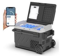 ACLONG 51L Car Fridge Freezer Portable Car Refrigerator 12/24V Blueteeth and APP Control Electric Cooler for Camping, Road Trip, Picnic, Outdoor and Home