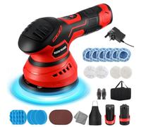 ACLONG Cordless Car Polisher 5 Inch Car Buffer Polisher Machine Kit,Electric Battery Polisher with Variable Speed Portable Wireless Buffer Kit for Car Detailing/Waxing/Buffer/Polishing