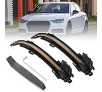 ACLONG LED Dynamic Turn Signal Light Wing Mirror Turn Signal Light Fit for Audi A4 B8.5 A5 B8.5 S5 A3 8P B8.5 RS3 RS4 RS5 Mirror Indicator Light, Yellow Light 1 Pair