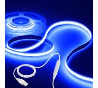 Aclorol 1M USB Dimmable COB LED Strip Light Flexible Blue LED Strip Lights