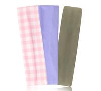 Aclovcy Headbands for Women Non Slip 3 Pcs Elastic Head Bands for Women's Hair Soft Cotton Cloth Stretch Headbands for Women for Daily Fashion
