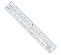 Acme 12-inch Zero Centering Plastic Ruler