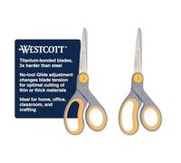 ACME 13901 Titanium Straight Scissors 8" 2/Pkg , Grey