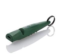 "Genuine Acme BPA-Free plastic dog training whistle No. 210.5 Alpha with ergonomic grip. 110 dBA, short range. Made in the UK (Forest Green)"