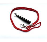 ACME 210.5 Dog Whistle - Black with contrasting red lanyard