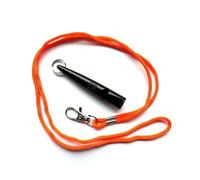 ACME 211.5 Dog Whistle - black with contrasting orange lanyard