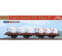 Acme 45124 Set of 2 Flatbed Freight Cars FS Type P with Beer Transport Load - 1