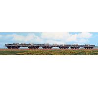 Acme 45131 Set 3 Wagons Sa IN 6 Axis Italsider S. P. A. for Carry Coils, Grey