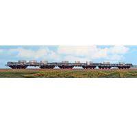 Acme 45131 Set 3 Wagons Sa IN 6 Axis Italsider S. P. A. for Carry Coils, Grey
