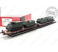 Acme 45190 - H0 1:87 - Set 2 wagons FS Type Kgps with military vehicles load