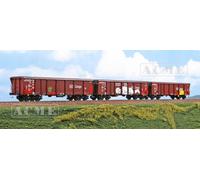 ACME 45199 DB Cargo Set Of Three Tamns895 Cars With Pieces And Graffiti