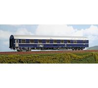 Acme 50924 T2S Sleeping Car TEN Blue With White Stripe, Silver Roof, FS