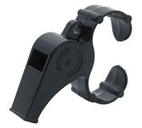 Acme Thunderer Fingergrip Speed Pea Plastic Official Referee Whistle Black