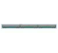 Acme 70151 Set Three Carriages ETR 500 Original White/Green FS Livery
