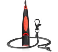 ACME Alpha Dog Whistle No. 210.5 with Free Whistle Band in Matte Black | Improved Version | Ideal for Recall | Long Range | New Handle | Frequency Standardised (Black/DG Orange)