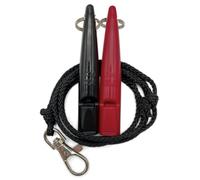 ACME Dog Whistle No. 211.5 with Whistle Band | Double Pack | 2 Whistles Including 2 Bands | Ideal for Recall - Loud and Far-reaching (Black + Carmin Red)