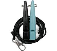 ACME Dog Whistle No. 211.5 with Whistle Band | Double Pack | 2 Whistles Including 2 Bands | Ideal for Recall - Loud and Far-reaching (Black + Baby Blue)
