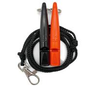 ACME Dog Whistle No. 211.5 with Whistle Band | Double Pack | 2 Whistles Including 2 Bands | Ideal for Recall - Loud and Far-reaching (Black + DG Orange)