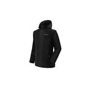 Acme Projects Men's Fleece Lined Softshell Jacket with Detachable Hood, Waterproof, Breathable, 8000mm/5000gm, YKK Zipper (Medium, Black)