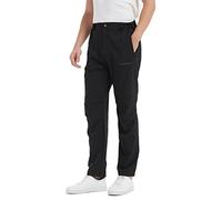Acme Projects Men's Lightweight Water Resistant Stretchable Troussers for Hiking Golfing (as8, Alpha, l, Regular, Regular, Black, Large, Regular)