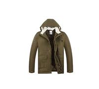 Acme Projects Men's Winter Parka Jacket, Waterproof, Breathable, 3M Thinsulate Insulation, YKK Zipper, 8000mm/3000gm, 100% Tape Seam (Large, Olive Green)