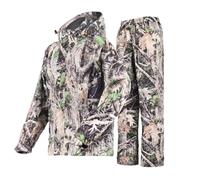 Acme Projects Rain Suit (Jacket + Pants), 100% Waterproof, Breathable, Taped Seam, 10000mm/3000gm, YKK Zipper, Camouflage, L