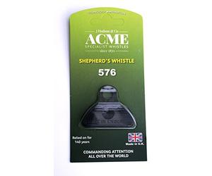 ACME SHEPHERDS WHISTLE 576 BLACK LIP WHISTLE DOG RECALL DOG TRAINING AND OBEDIENCE