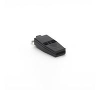 ACME Slimline Tornado Whistle No. 636. Pealess. Simultaneously produces two high pitched frequencies. 122dBA. BPA free plastic. Made in the UK. (Black)