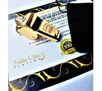 Acme Thunderer 58.5 Whistle Football Rugby Basketball Referee 24Ct Gold Plated