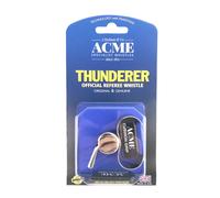 ACME Thunderer Nickel Plated Whistle, 5.0 inches, B Flat, Modern, Finger Grip, Waterproof Speed Pea