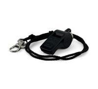 ACME Thunderer Whistle No. 560 with Whistle Band - Referee Whistle: Clear and Penetrating Sound, Black