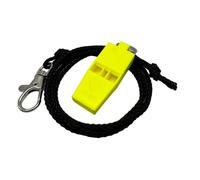 Acme Tornado No. 636 - Loud Emergency Whistle / Signal Whistle with Whistle Band for Outdoor, Hiking & Safety (DG Yellow)