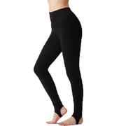 ACMEDE 1 Piece Ladies Warm Pants Thickened Bottom Pants Fleece Lined Extra Thick Thermal Leggings Women's Fleece Lined Leggings Plus Size Black