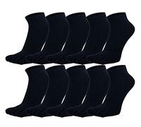 ACMEDE 10 Pairs Women's Five Finger Toe Socks Soft Cotton Blend Casual Sport Socks, Breathable Five Finger Toe Socks for Women Girls Multipack for Spring Summer Fall, UK 3-7, EU 35-40 (Black)