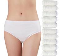 ACMEDE 10Pcs/15Pcs Women Disposable Underwear Maternity Double-layer 100% Cotton Underpants Maternity Knickers After Birth Underpants for Travel Hotel Spa Hospital Maternity Pregnancy Briefs