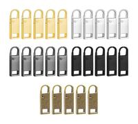 ACMEDE 25 Packs Removable Zipper Pulls,Universal Alloy Zipper Sliders with Spring Loaded Design for Luggage Jackets Clothes Shoes Boots Pendant Zipper Tabs
