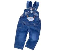 ACMEDE Jumpsuit Unisex Baby Dungarees Cartoon Animal Pattern Toddler Boys Girls Denim Jeans Overalls Roll Up Jumpsuit Children Bib Denim Dungarees Cute Baby Boys Girls Overall (Bear, 18-24 Months)