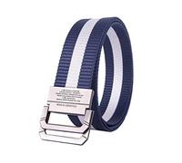 ACMEDE Nylon Web Belt Double D-ring Buckle Rainbow Military Style Striped Belts for Men, 125 * 3.8CM
