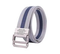 ACMEDE Nylon Web Belt Double D-ring Buckle Rainbow Military Style Striped Belts for Men, 125 * 3.8CM