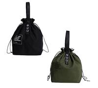 ACMEDE Pack of 2 Lunch Bag, 9L Small Picnic Bag, Bento Bag, Reusable Tote Bag, Fabric, Bento Boxes Insulated Bag, Lunch Bag for Work, School, On the Go