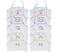 ACMEDE Seamless Sports Bra Crop Top - 10 Pack White Cute Cartoon Animal Bra for Kids & Teens (Age 4-16)