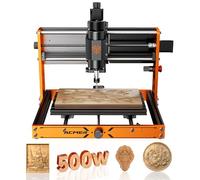 ACMER CNC Router Machine 500W, 3018 Engraver for Wood/Metal/Acrylic Cutting Milling 11.8"x7", ±0.025mm Precision ER11 Chuck, ESP32 Control, Compatible with Candle/Easel,Ascarva 3S
