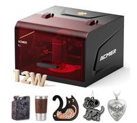 ACMER K1 Laser Engraver 12W,Class 1 Enclosed Desktop Laser Cutter & Engraver with 150×150mm Work Area, 0.08mm Precision Spot, Compact Portable Engraving Machine for Wood, Acrylic, Leather & DIY Crafts