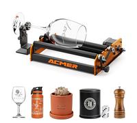 ACMER M2 Laser Rotary Roller, Laser Engraver Y-axis Rotary 360° Roller with 4-138mm Engraving Space for Engraving Cylindrical Objects, Ring, Suitable for ACMER P2, P1 and Most Laser Engrave