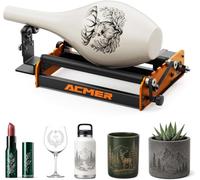 ACMER M2 Rotary Roller,Ideal for Tumblers,Wine Glass,Rings | 360° Y-Axis Rotary Module for Cyl/Con & Rings, Engraving Range 4-138mm, Compatible with ACMER & Most Laser Engravers
