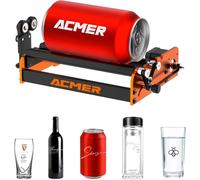 ACMER M2 Rotary Roller, Laser Engraver Y-axis Rotary 360° Roller with 4-138mm Engraving Space for Engraving Cylindrical Objects, Ring, Suitable for ACMER S2, P1 and Most Laser Engraver